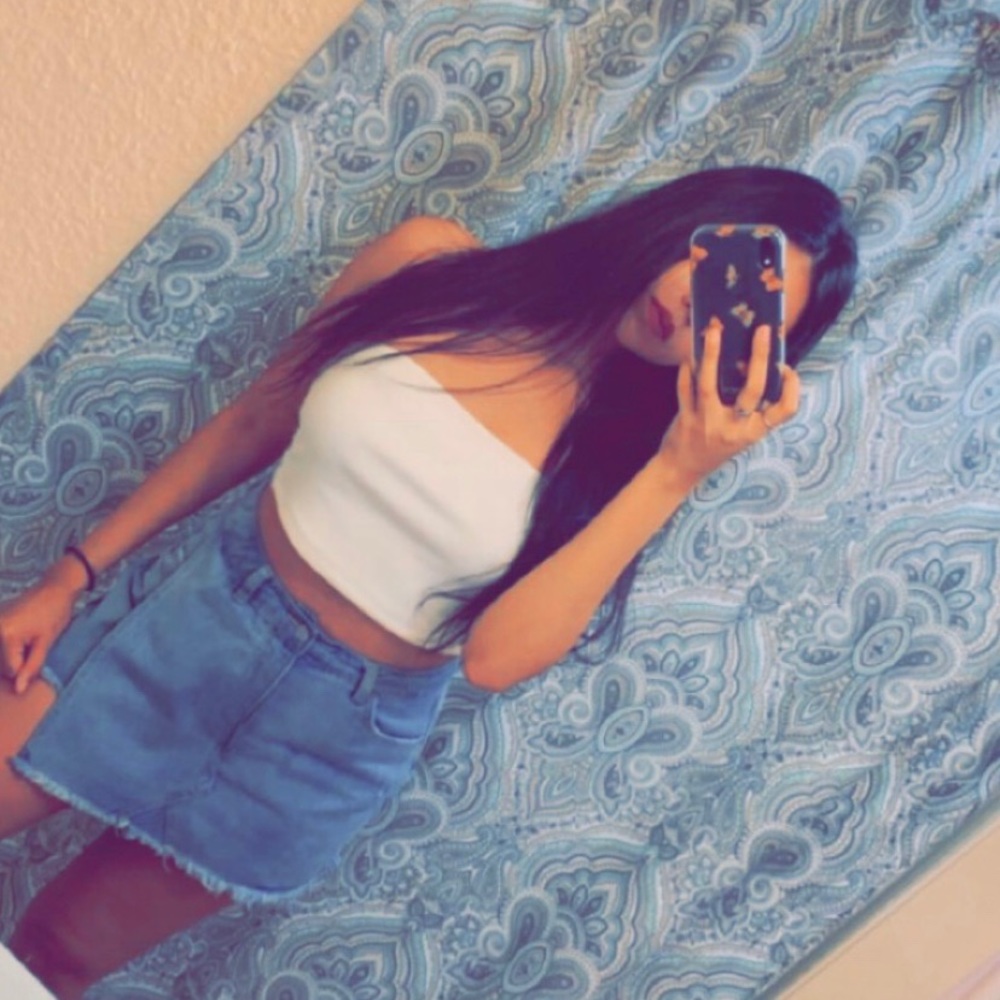 A&F knit tube top